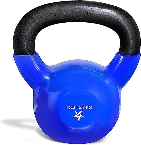 A man doing a kettlebell workout outdoors on a terrace